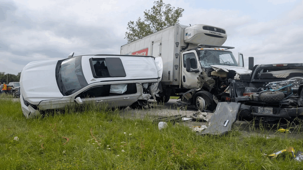 Box Truck Crash in Gallatin County Construction Zone Injures Two